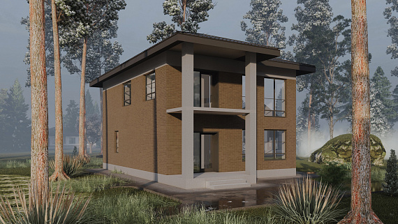 Двухэтажный дом из кирпича К2 -  170 м² – 3