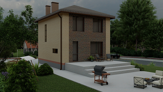 Двухэтажный кирпичный дом К2 - 105 м² – 2