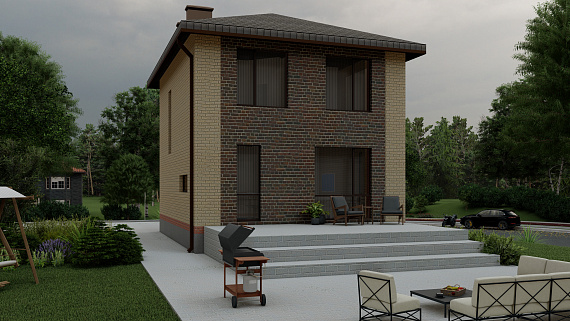 Двухэтажный кирпичный дом К2 - 105 м² – 1